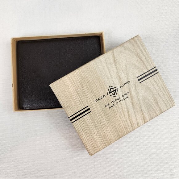Stanley Noymer VTG Leather Wallet • England • Unused w/ Box - Picture 1 of 13